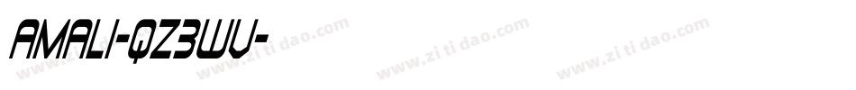 Amali-qZ3WV字体转换