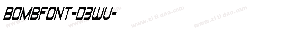 BombFont-d3wV字体转换