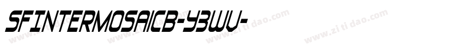 SfIntermosaicB-y3wV字体转换
