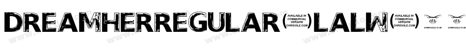 DreamHerRegular-lalw字体转换