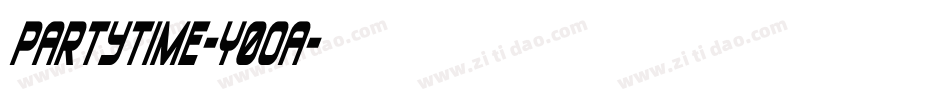 PartyTime-Y0oa字体转换