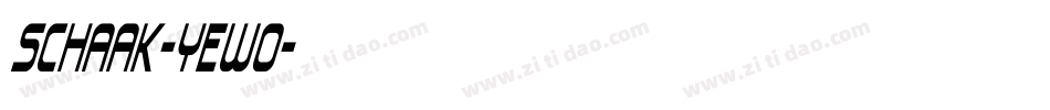 Schaak-YEwo字体转换