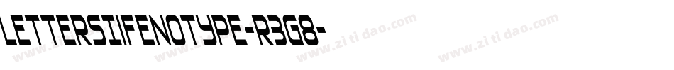 LettersIiFenotype-r3g8字体转换