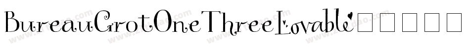 BureauGrotOneThree字体转换