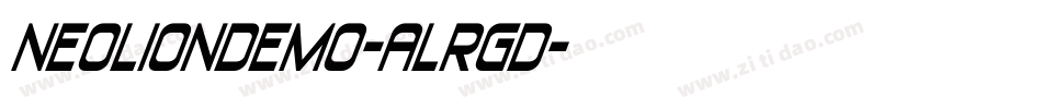 NeolionDemo-ALRgD字体转换