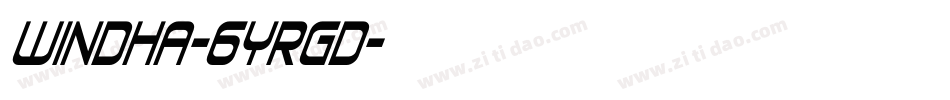 Windha-6YRgD字体转换
