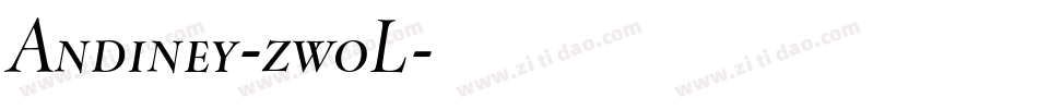 Andiney-zwoL字体转换
