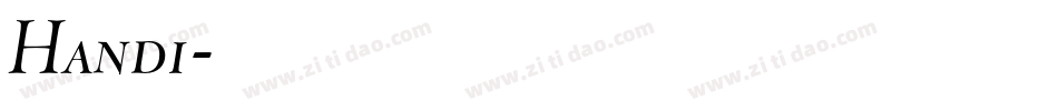 Handi字体转换