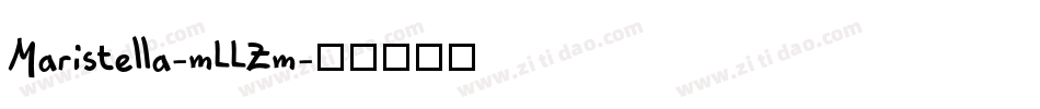 Maristella-mLLZm字体转换