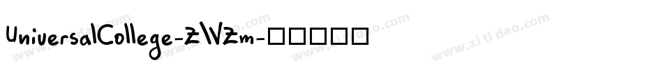 UniversalCollege-ZWZm字体转换