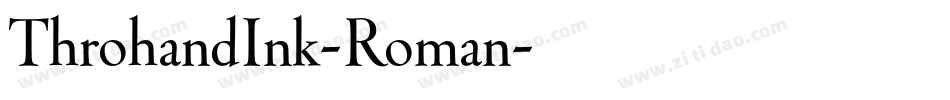 ThrohandInk-Roman字体转换