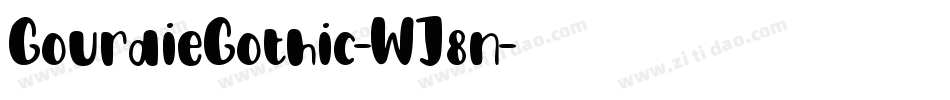 GourdieGothic-WJ8n字体转换