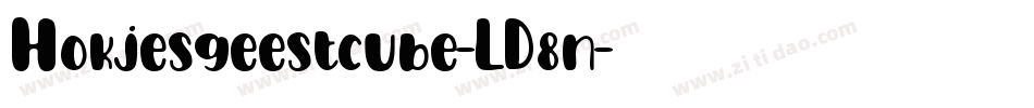 Hokjesgeestcube-LD8n字体转换