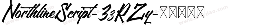 NorthlineScript-3zRZy字体转换