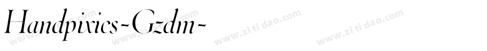 Handpixies-Gzdm字体转换