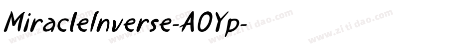 MiracleInverse-AOYp字体转换