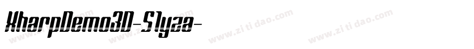 XharpDemo3D-51yza字体转换