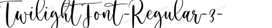 TwilightFont-Regular-3字体转换