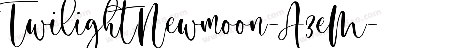 TwilightNewmoon-A3eM字体转换