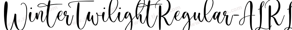 WinterTwilightRegular-ALRL2字体转换
