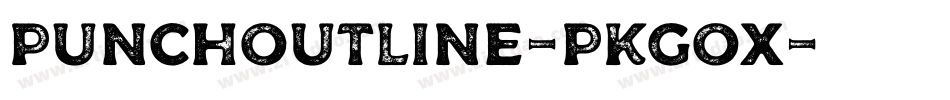 PunchOutline-PKGox字体转换