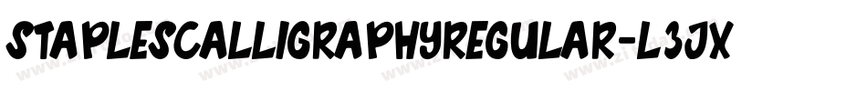 StaplesCalligraphyRegular-L3JX3字体转换