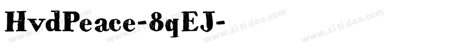 HvdPeace-8qEJ字体转换