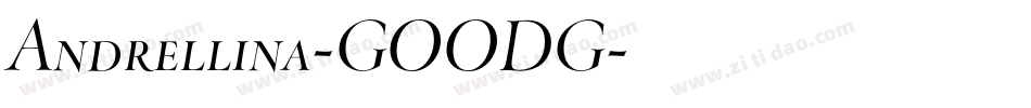 Andrellina-GOODG字体转换