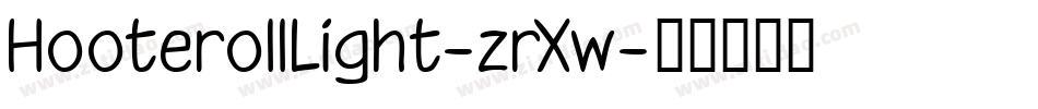 HooterollLight-zrXw字体转换