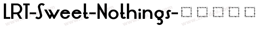LRT-Sweet-Nothings字体转换