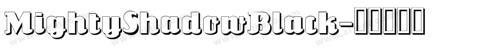 MightyShadowBlack字体转换