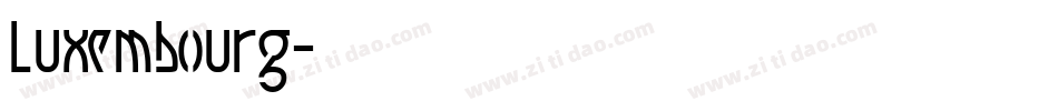 Luxembourg字体转换