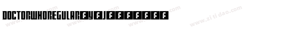 DoctorWhoRegular-Y0j2字体转换