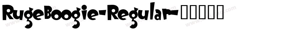 RugeBoogie-Regular字体转换