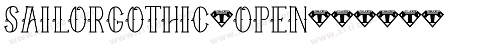 SailorGothic-Open字体转换