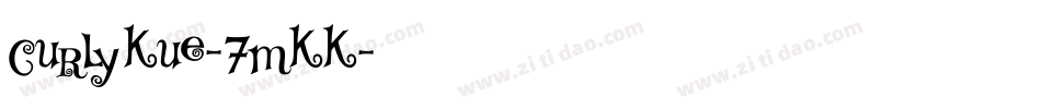 CurlyKue-7mKK字体转换