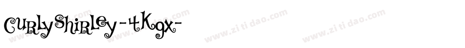 Curlyshirley-4Kgx字体转换