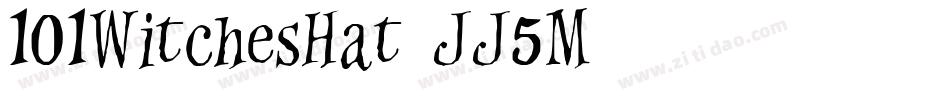 101WitchesHat-JJ5M字体转换
