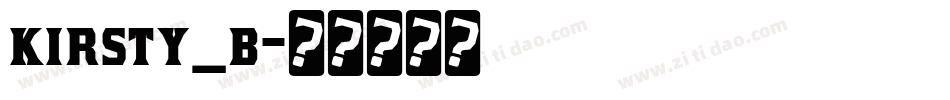 kirsty_b字体转换