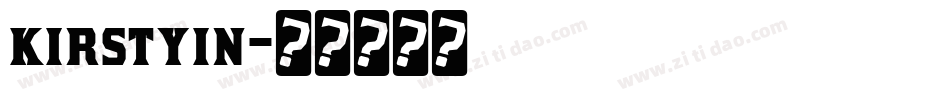 kirstyin字体转换