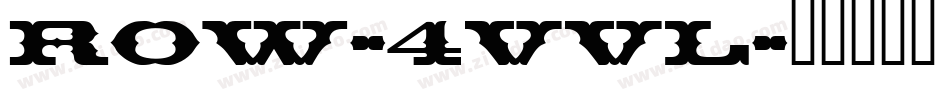 Row-4vvl字体转换