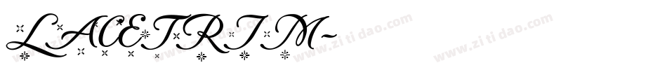 LACETRIM字体转换