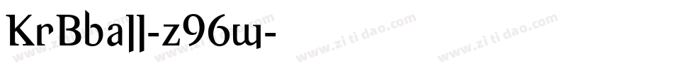 KrBball-z96w字体转换