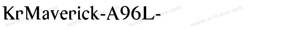 KrMaverick-A96L字体转换