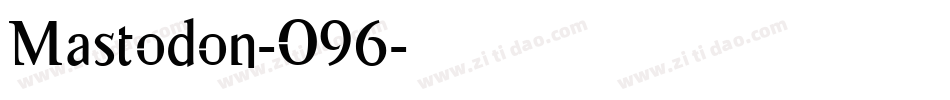 Mastodon-O96字体转换
