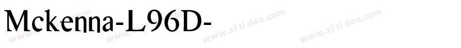 Mckenna-L96D字体转换