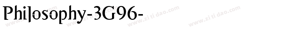 Philosophy-3G96字体转换