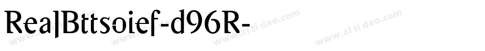 RealBttsoief-d96R字体转换