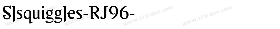 Slsquiggles-RJ96字体转换