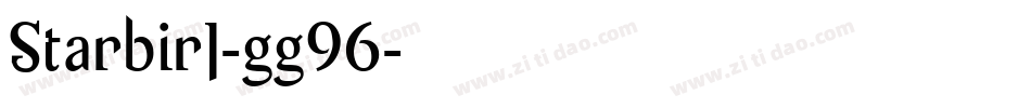 Starbirl-gg96字体转换